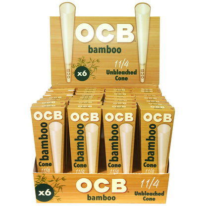 OCB Bamboo Unbleached Cones - Smoke N’ Poke