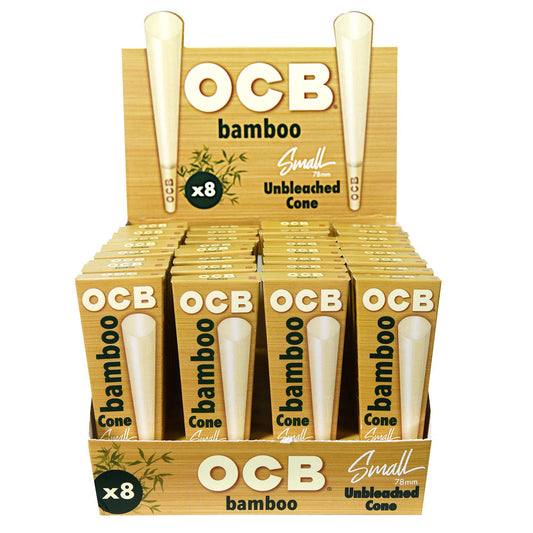 OCB Bamboo Unbleached Cones - Smoke N’ Poke