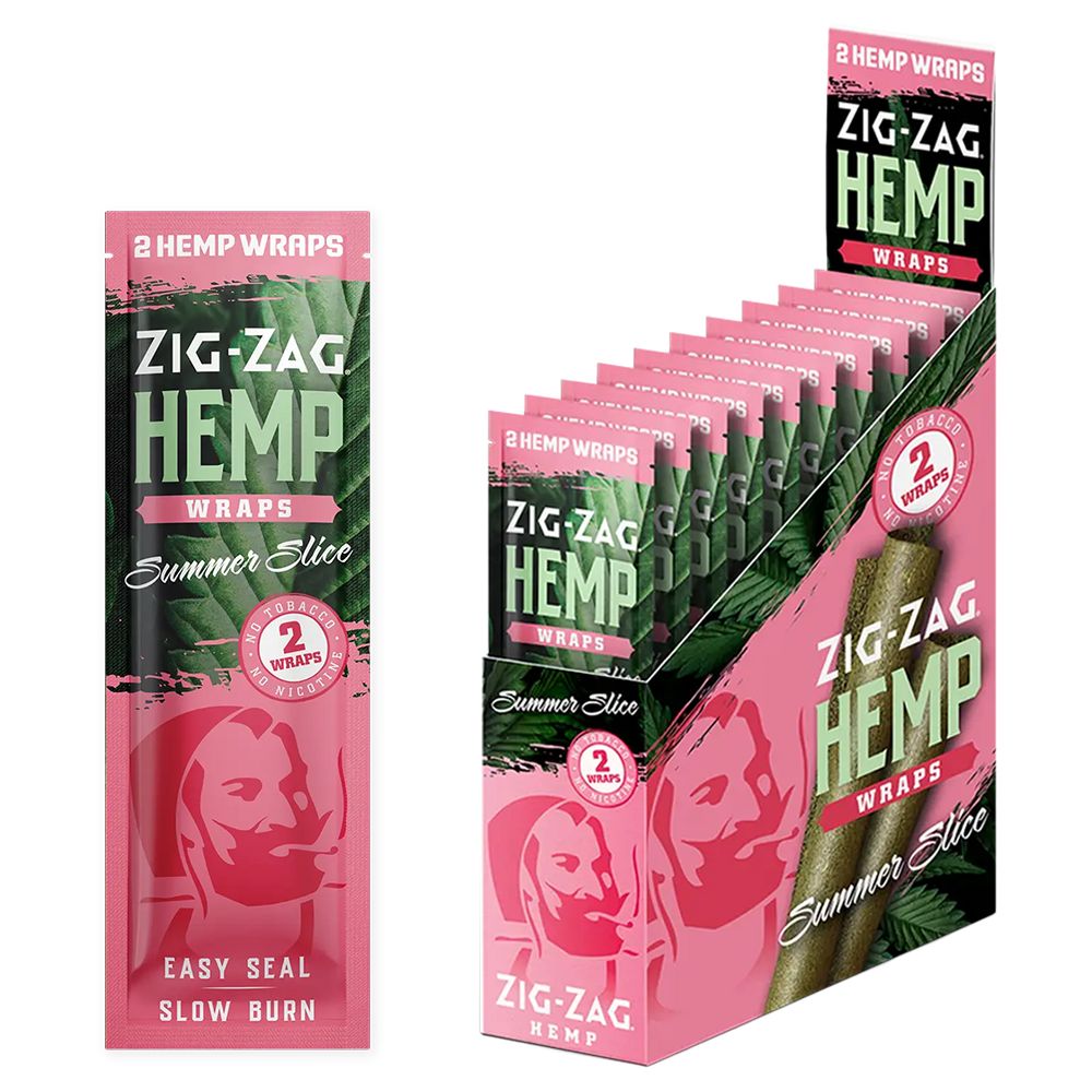 Zig Zag Hemp Wraps - 2pk