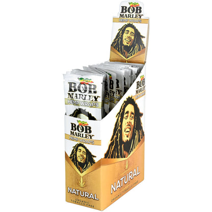 25PC DISP - Bob Marley Hemp Wraps - 2pk - Smoke N’ Poke