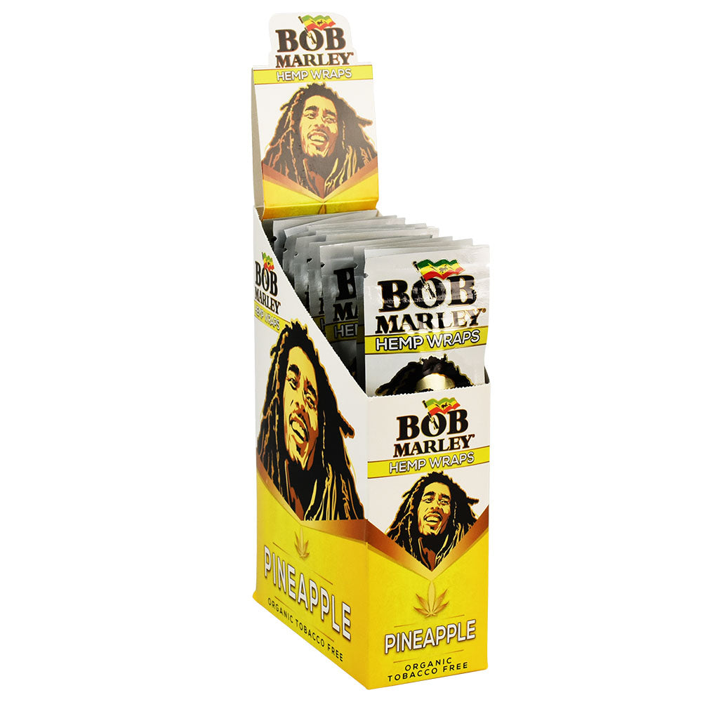 25PC DISP - Bob Marley Hemp Wraps - 2pk - Smoke N’ Poke