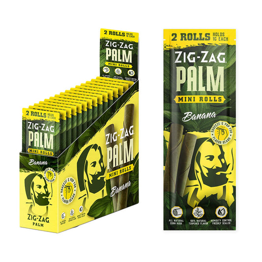 Zig Zag Mini Palm Rolls | 2pk | 15pc Display - Smoke N’ Poke