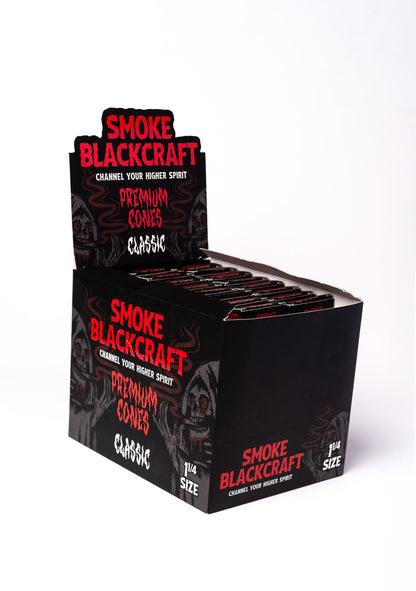 Smoke BlackCraft Cones | 1 1/4" | 24pc Display - Smoke N’ Poke