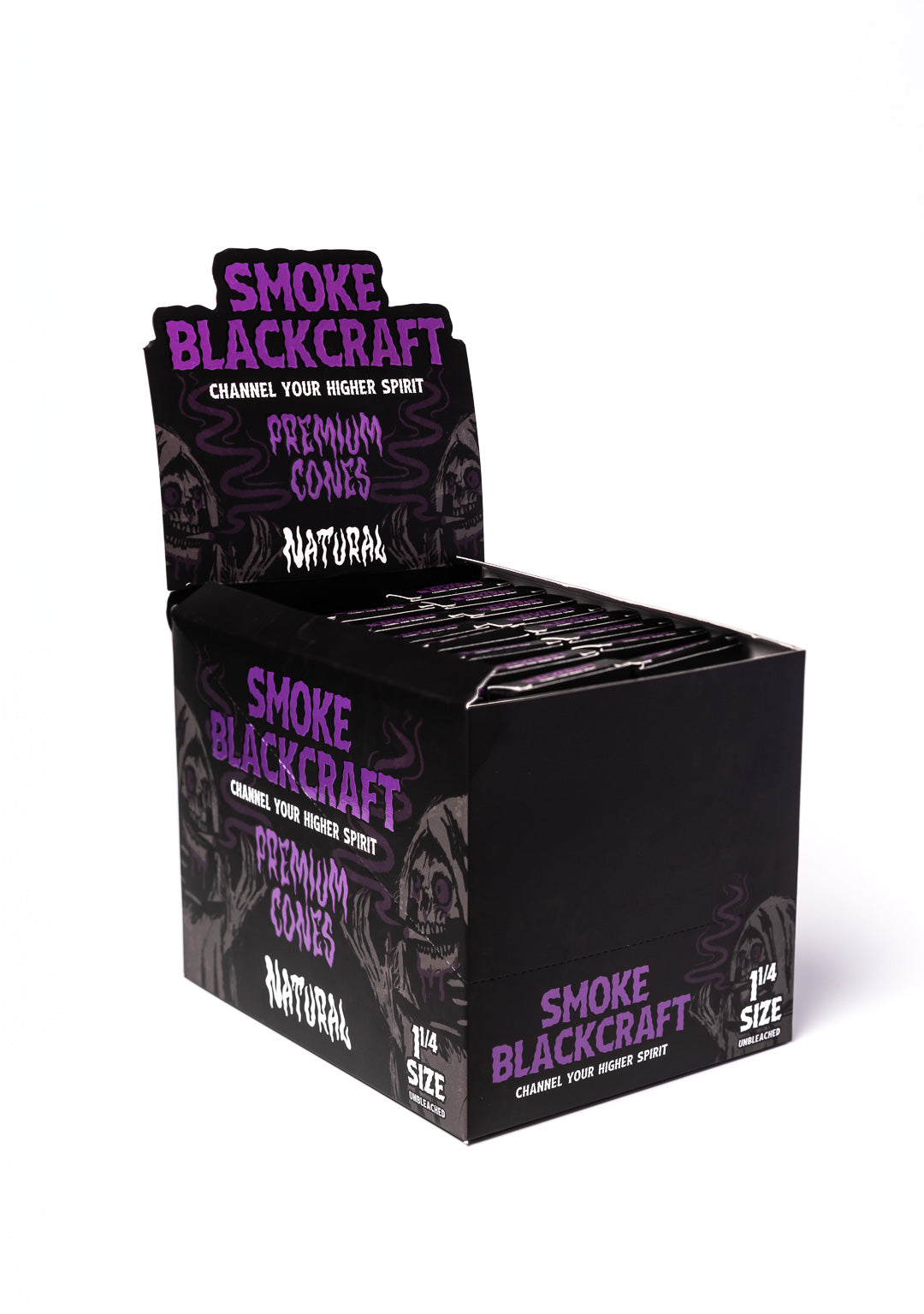 Smoke BlackCraft Cones | 1 1/4" | 24pc Display - Smoke N’ Poke