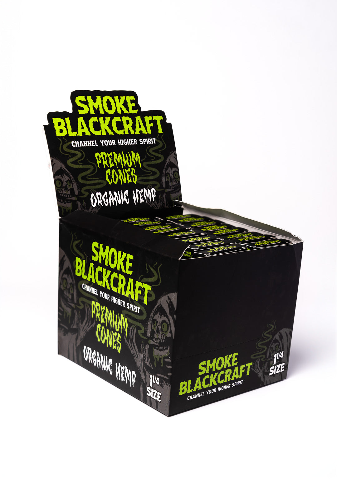 Smoke BlackCraft Cones | 1 1/4" | 24pc Display - Smoke N’ Poke