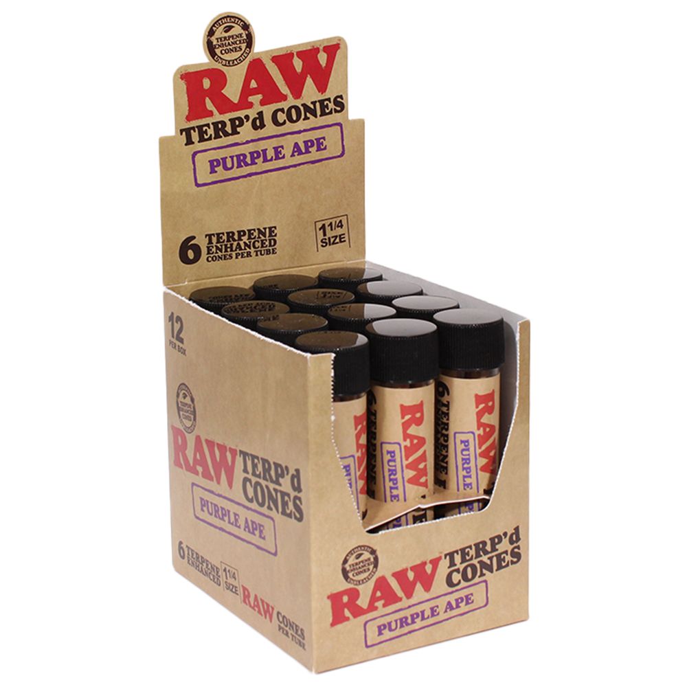 RAW TERP'd Cones | 1 1/4 | 6pc | 12pk Display