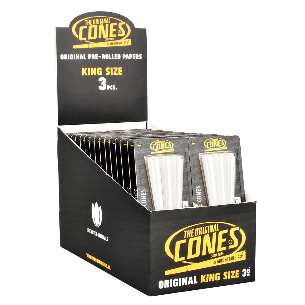 CONES by MountainHigh Pre-Rolled Cones | King Size | 3pc | 32pk Display