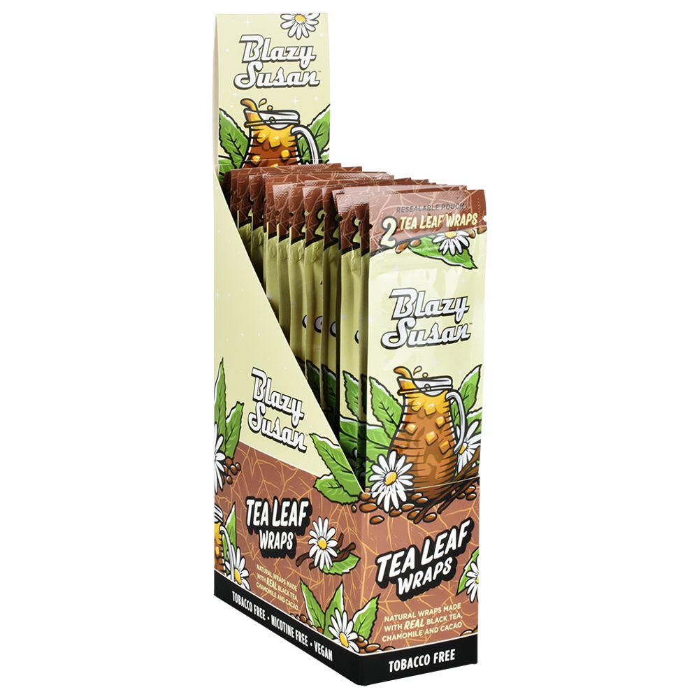 25CT DISPLAY - Blazy Susan Tea Leaf Wraps - 2pc