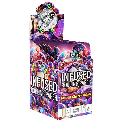 Lift Ticket Terpene Infused Papers + Glass Tip Rolling Kit | King Size | 5pc | 10pk Display