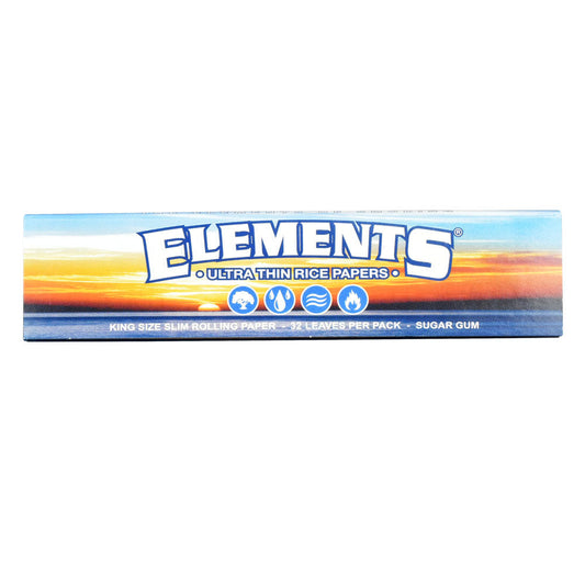 Elements Rice Rolling Papers - Kingsize Slim - Smoke N’ Poke