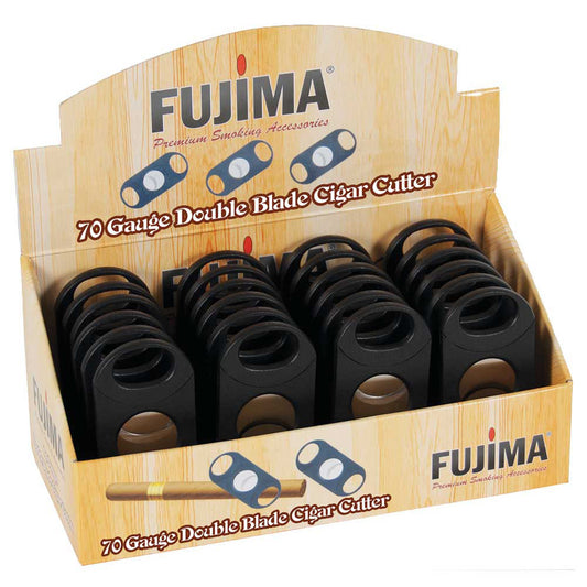 24pc Display - Fujima 70 Gauge Double Blade Cigar Cutter