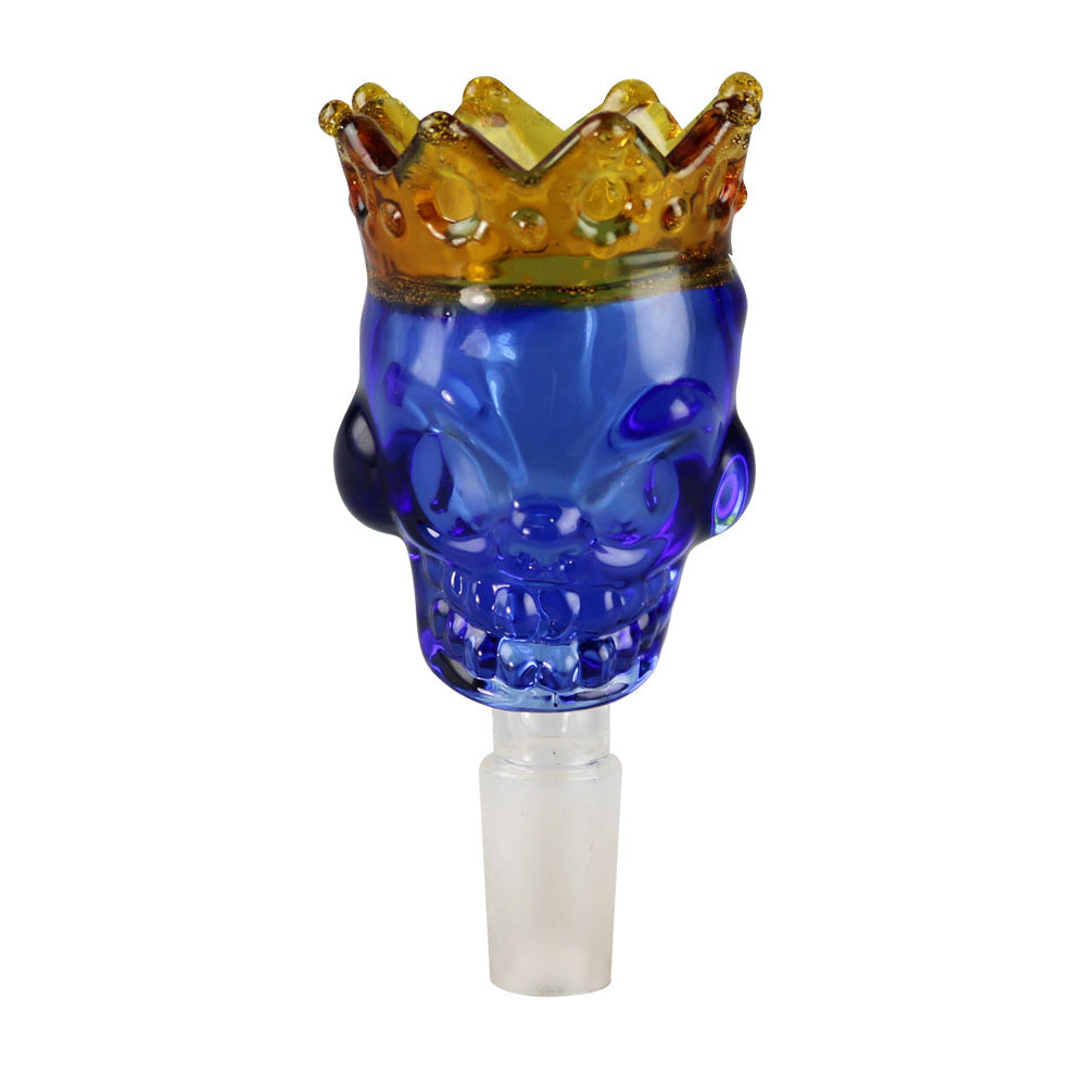 Crowned Skull Herb Slide - 14mm Male - Smoke N’ Poke