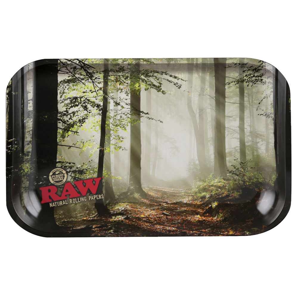 RAW Rolling Tray | Forest Design - Smoke N’ Poke