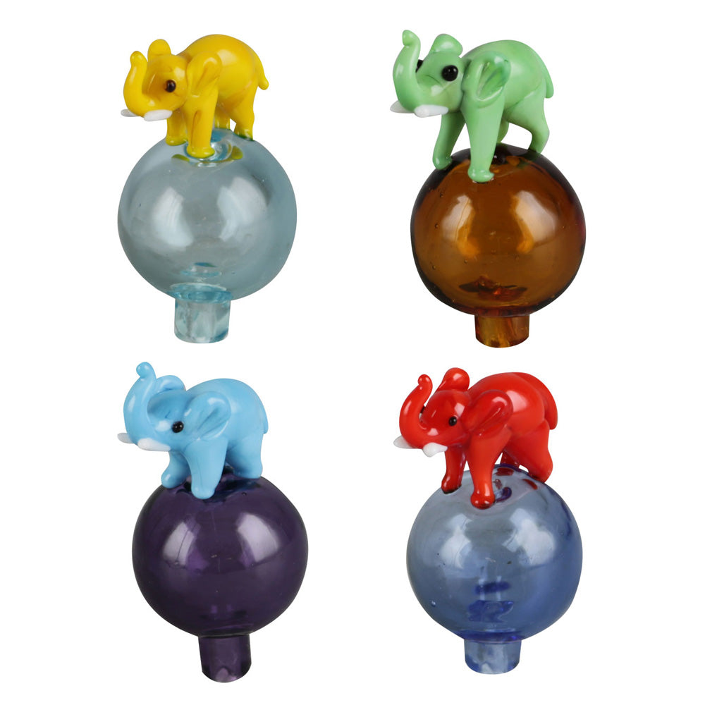 Elephant Bubble Carb Cap - 26mm / Colors Vary - Smoke N’ Poke