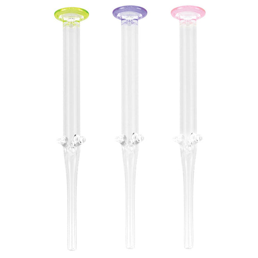 Glass Honey Dab Straw - 6.5" / Colors Vary - Smoke N’ Poke