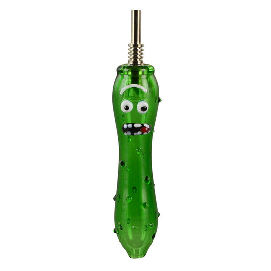 Pickle Glass Dab Straw - 5.5" - Smoke N’ Poke