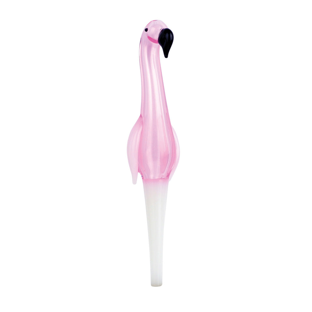 Flamingo Glass Dab Straw - 6" - Smoke N’ Poke