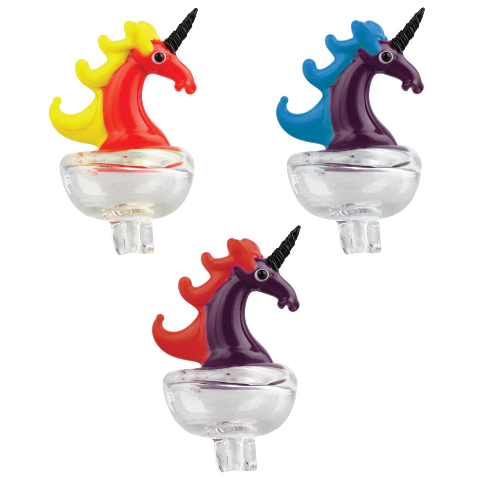 Bright Unicorn Carb Cap - 27mm / Colors Vary - Smoke N’ Poke