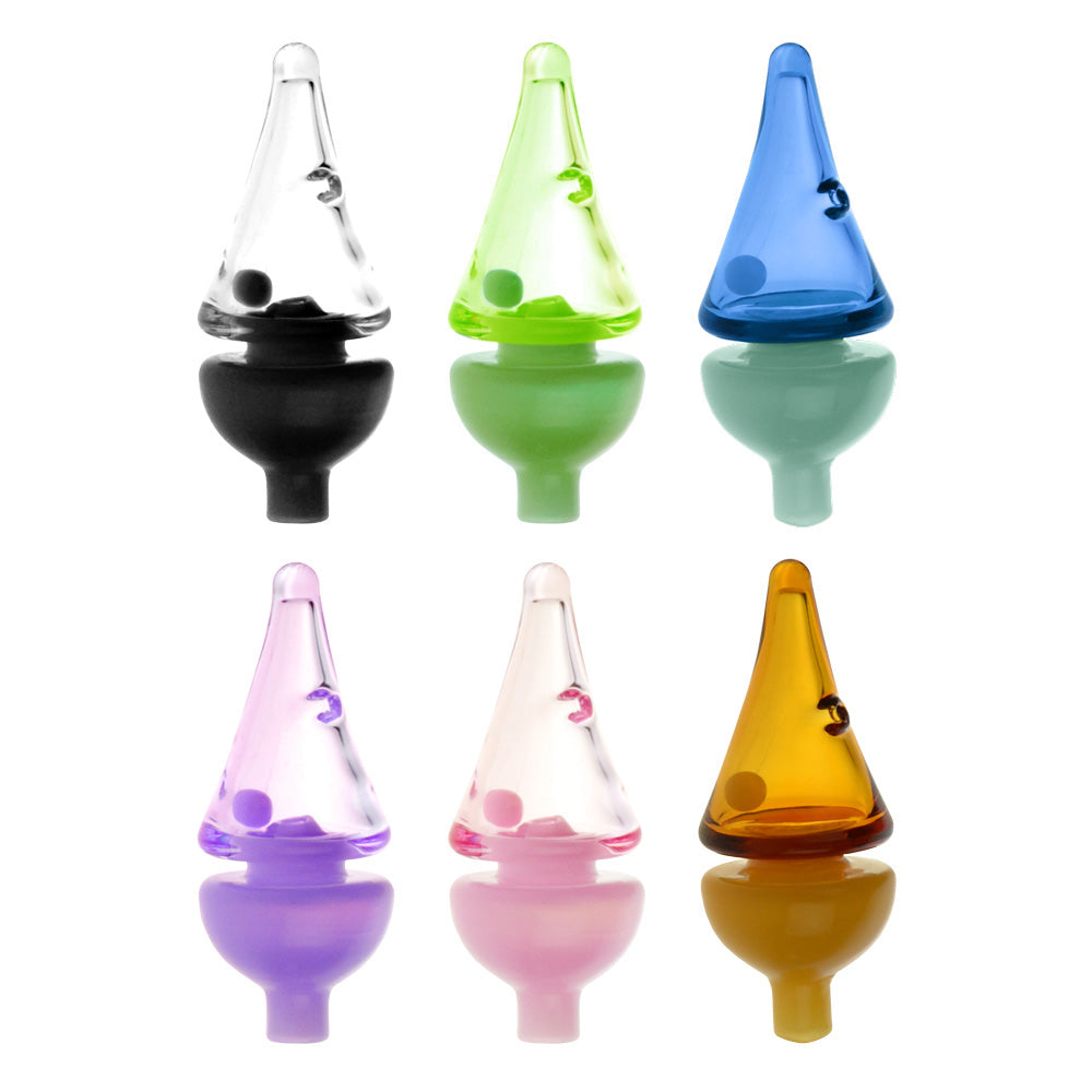 Pulsar Tornado Ball Spin Carb Cap - 26mm / Colors Vary - Smoke N’ Poke