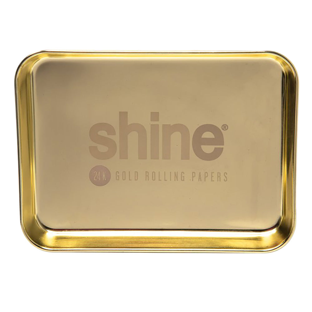 Shine Gold Rolling Tray - Smoke N’ Poke