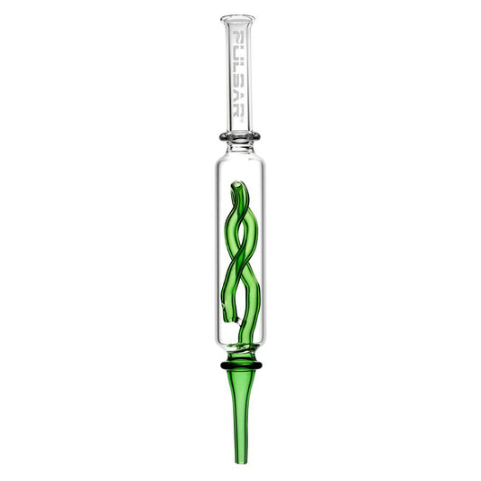 Pulsar Glass Inner Twist Perc Dab Straw - Smoke N’ Poke