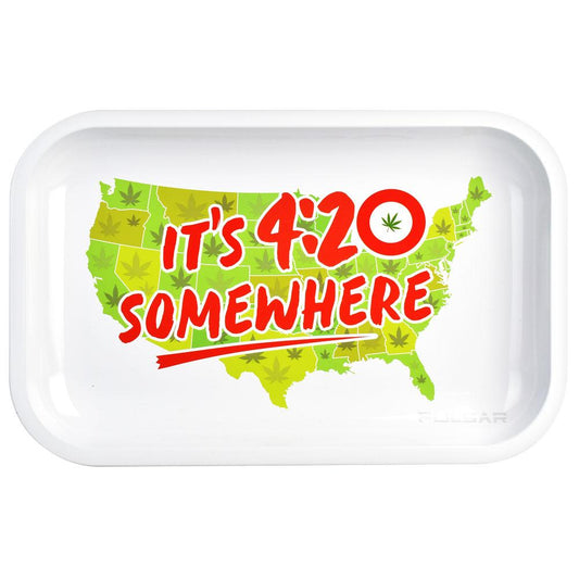 Pulsar Metal Rolling Tray | 420 Somewhere - Smoke N’ Poke