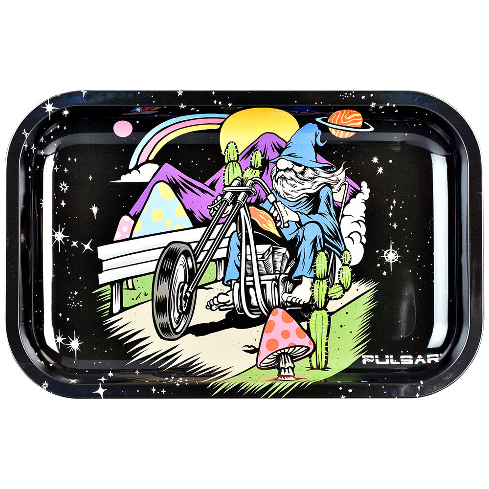 Pulsar Metal Rolling Tray | Trippy Trip - Smoke N’ Poke