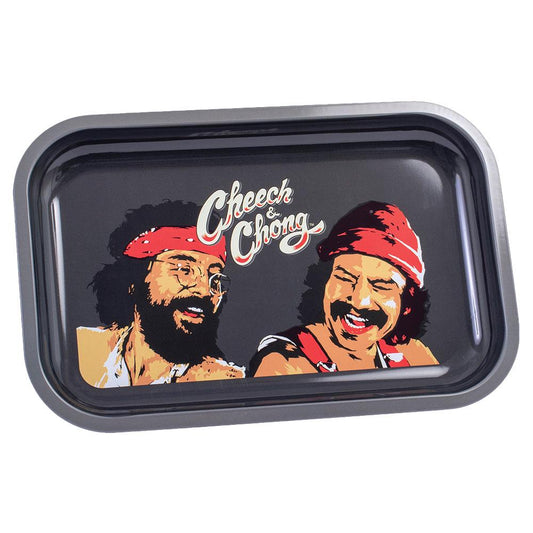 Cheech & Chong Metal Rolling Tray | Laughing Friends - Smoke N’ Poke