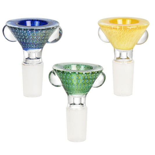 Pulsar Bubble Matrix Cone Style Bowl Slide - Colors Vary - Smoke N’ Poke