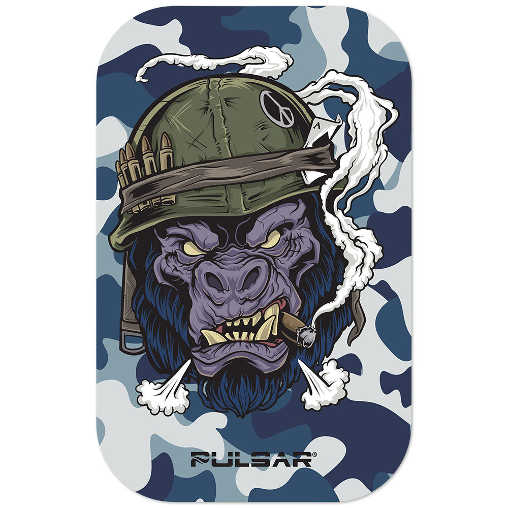 Pulsar Magnetic Rolling Tray Lid - 11"x7" / Gorilla Warfare - Smoke N’ Poke