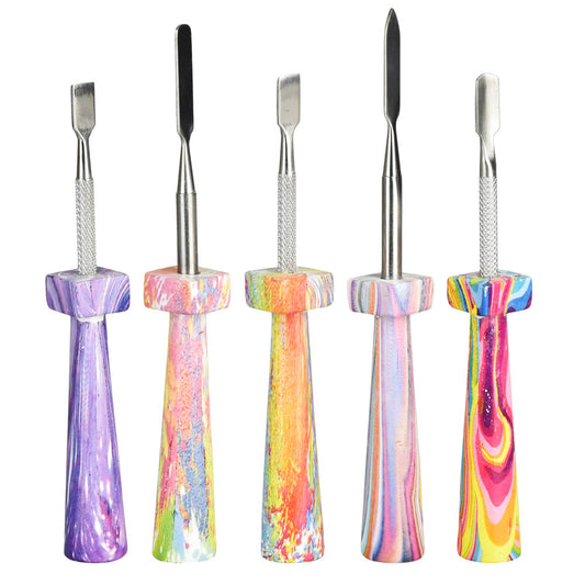 5PC SET - Colorful Resin Dab Tool - 5"/Asst Colors