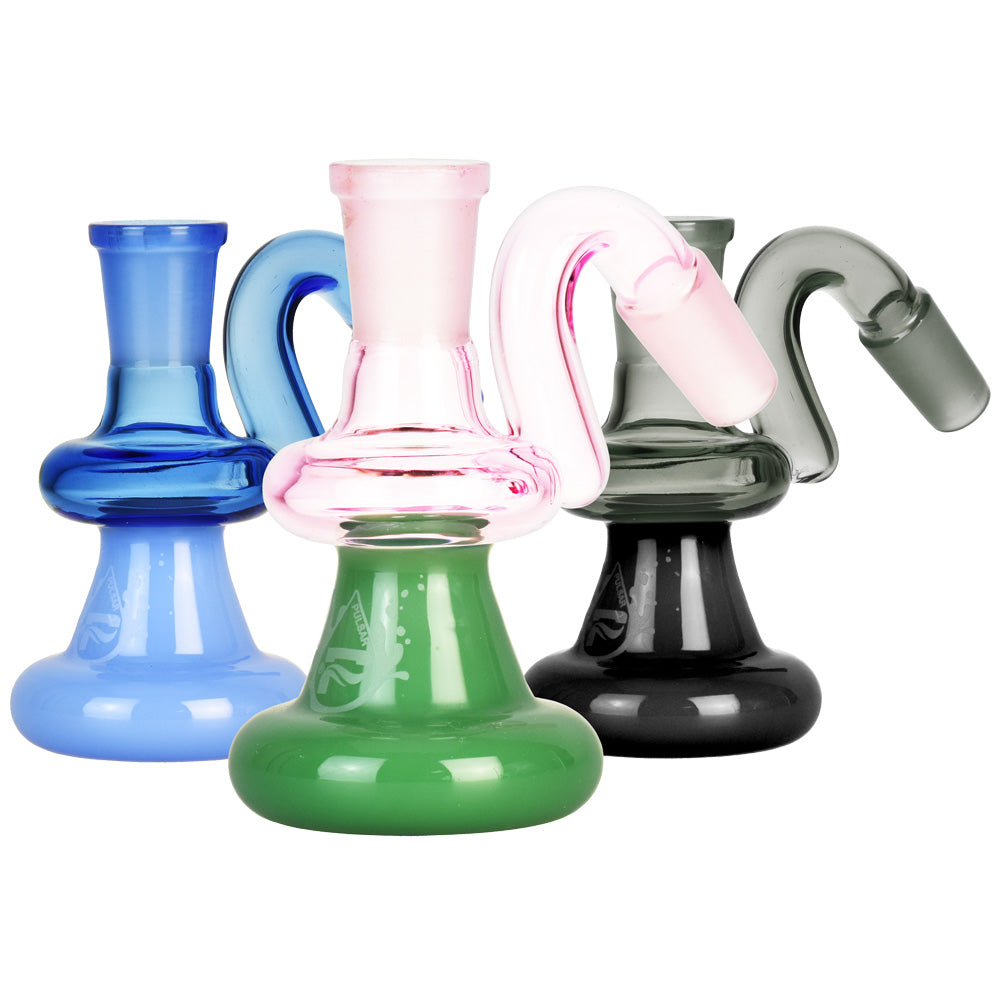 Pulsar Bicolor Dry Ash Catcher - 14mm/Colors Vary - Smoke N’ Poke