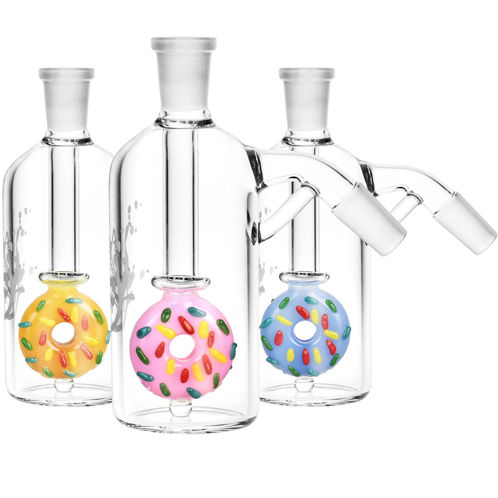 Pulsar Donut Perc Ash Catcher - 14mm M / 45D / Colors Vary - Smoke N’ Poke