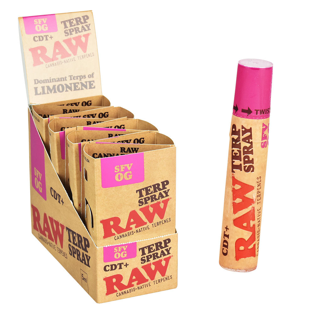 RAW CDT+ Terp Spray | 5ml | 8pc Display - Smoke N’ Poke