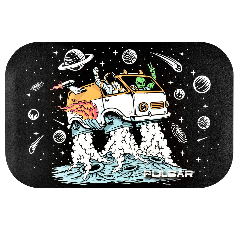 Pulsar Magnetic Rolling Tray Lid - 11"x7"/Space Van - Smoke N’ Poke