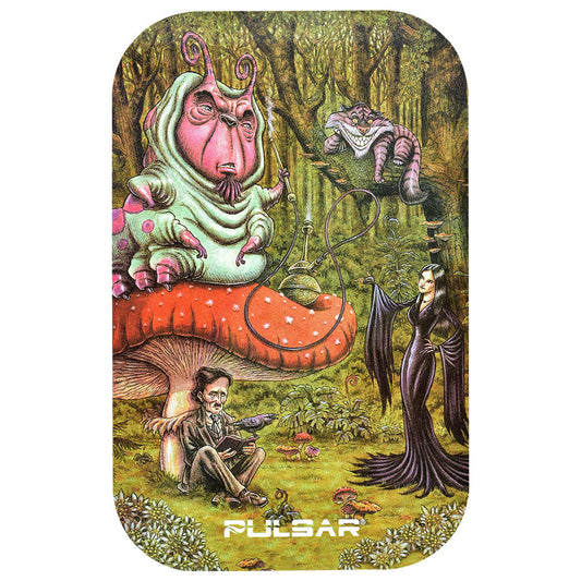 Pulsar Magnetic Rolling Tray Lid - 11"x7"/Malice in Wonderland - Smoke N’ Poke