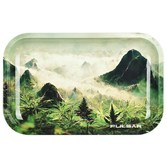 Pulsar Metal Rolling Tray - 11"x7"/Sacred Valley - Smoke N’ Poke