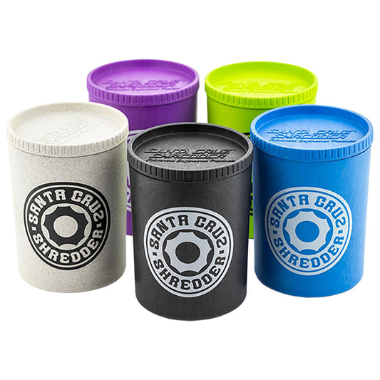 12PC BOX - Santa Cruz Shredder Hemp Stash Jar - 4.25"/Asst Clrs