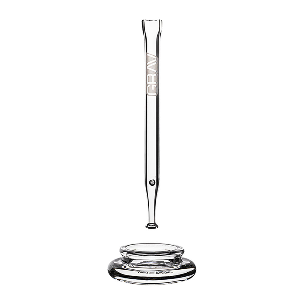 GRAV Quartz Vapor Straw w/ Dab Dish | 6.25” - Smoke N’ Poke