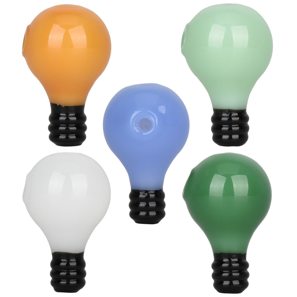 5PC SET - Light Bulb Directional Ball Carb Cap - 28mm/ Asst Colors - Smoke N’ Poke