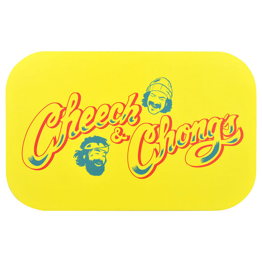 Cheech & Chong x Pulsar Magnetic Tray Lid - Yellow Logo / 11"x7" - Smoke N’ Poke