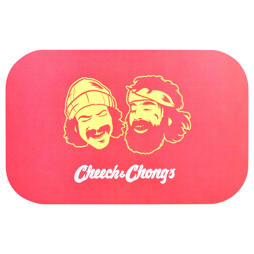 Cheech & Chong x Pulsar Magnetic Rolling Tray Lid - Red Faces / 11"x7" - Smoke N’ Poke