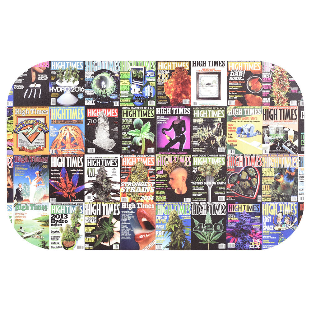 High Times x Pulsar Magnetic Rolling Tray Lid - Covers Collage / 11"x7" - Smoke N’ Poke