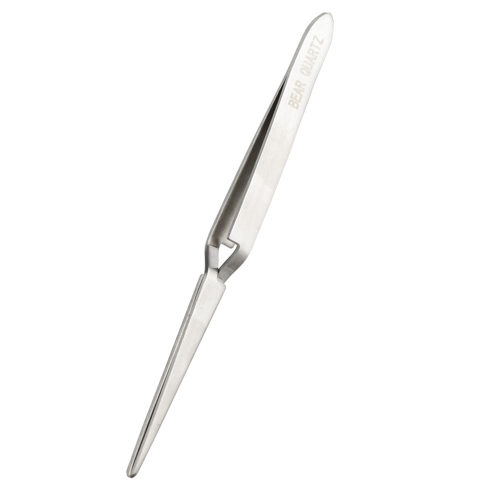 Bear Quartz Reverse Tweezers - 5.75" - Smoke N’ Poke