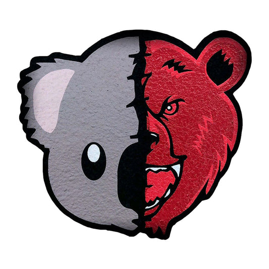 Bear Quartz x moodmats Dab Mat - BQ x Koala Puffs / 8" - Smoke N’ Poke