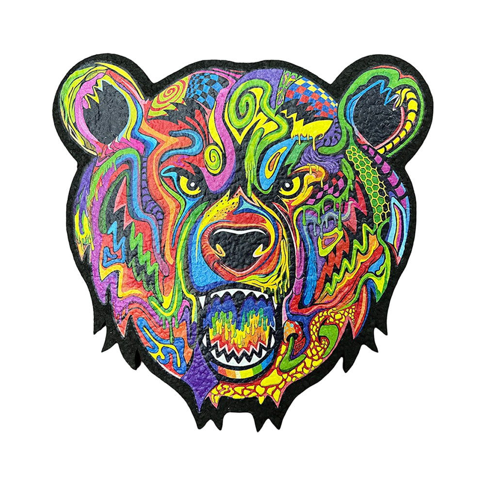 Bear Quartz x moodmats Dab Mat - BQ x Visual Fiber / 8" - Smoke N’ Poke