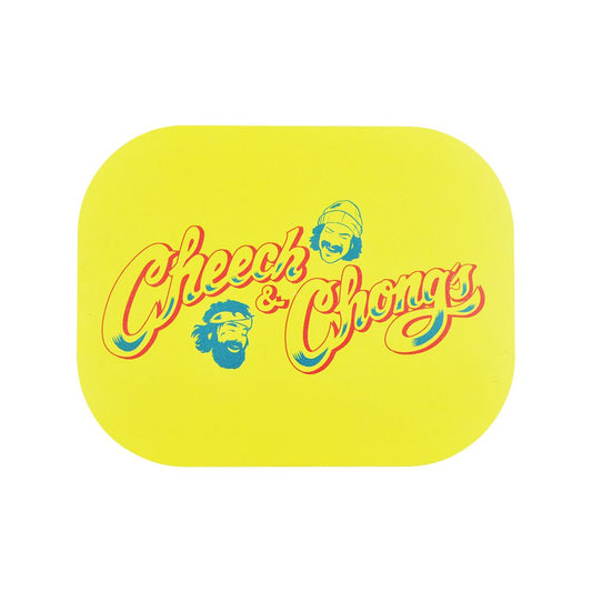 Cheech & Chong's x Pulsar Mini Magnetic Rolling Tray Lid - Yellow Logo / 7"x5.5"