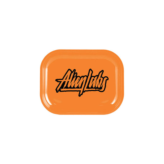 Alien Labs Metal Rolling Tray | Orange Logo - Smoke N’ Poke