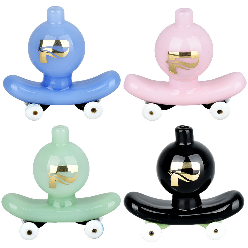 4PC SET - Pulsar Skateboard Ball Carb Cap - 24.5mm / Assorted Colors - Smoke N’ Poke