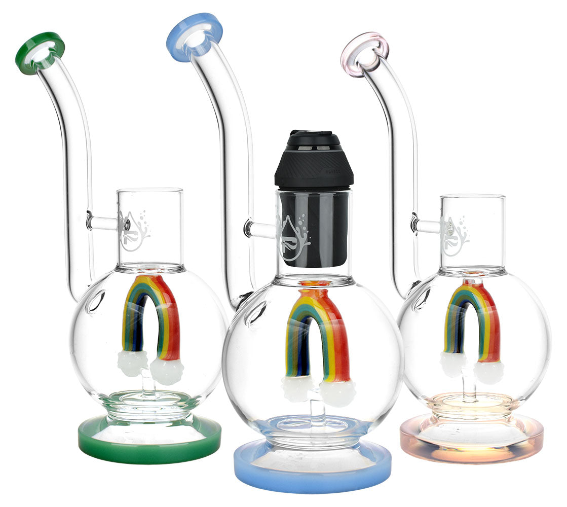 Pulsar Chasing Rainbows Attachment For Puffco Proxy - 10" / Colors Vary - Smoke N’ Poke